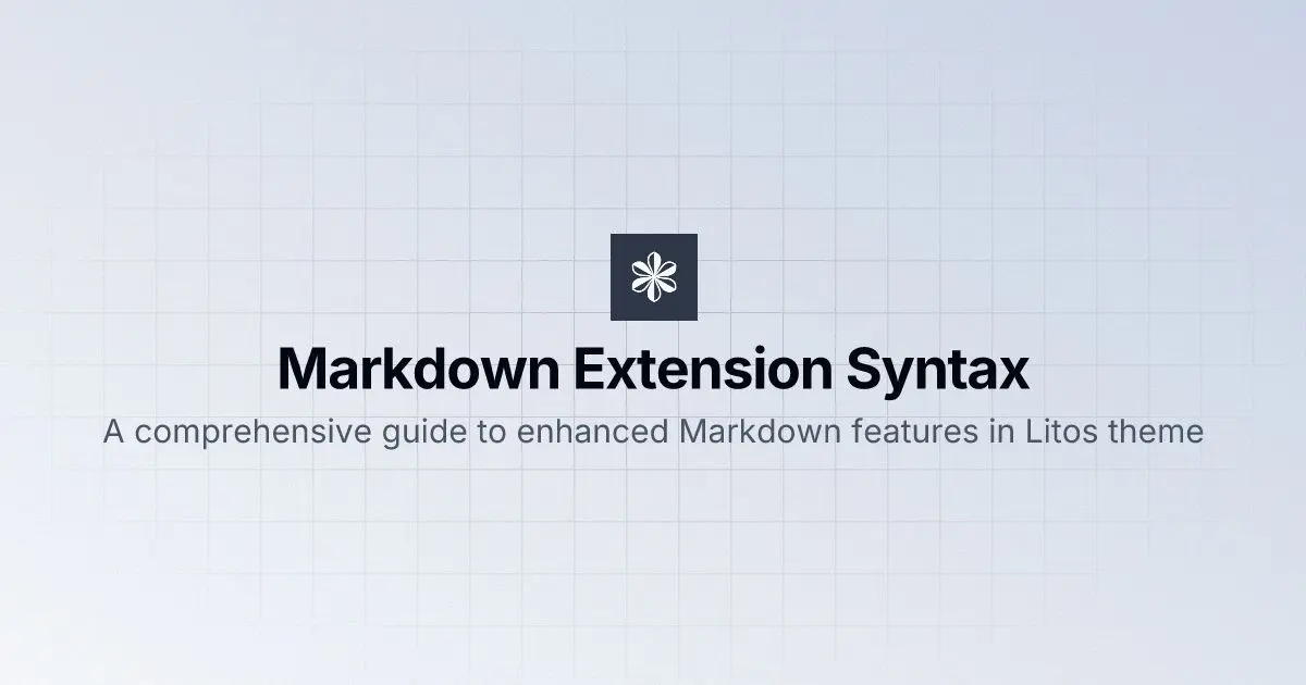Markdown 扩展语法